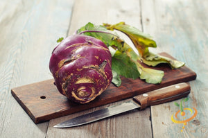 Kohlrabi - Vienna, Purple.